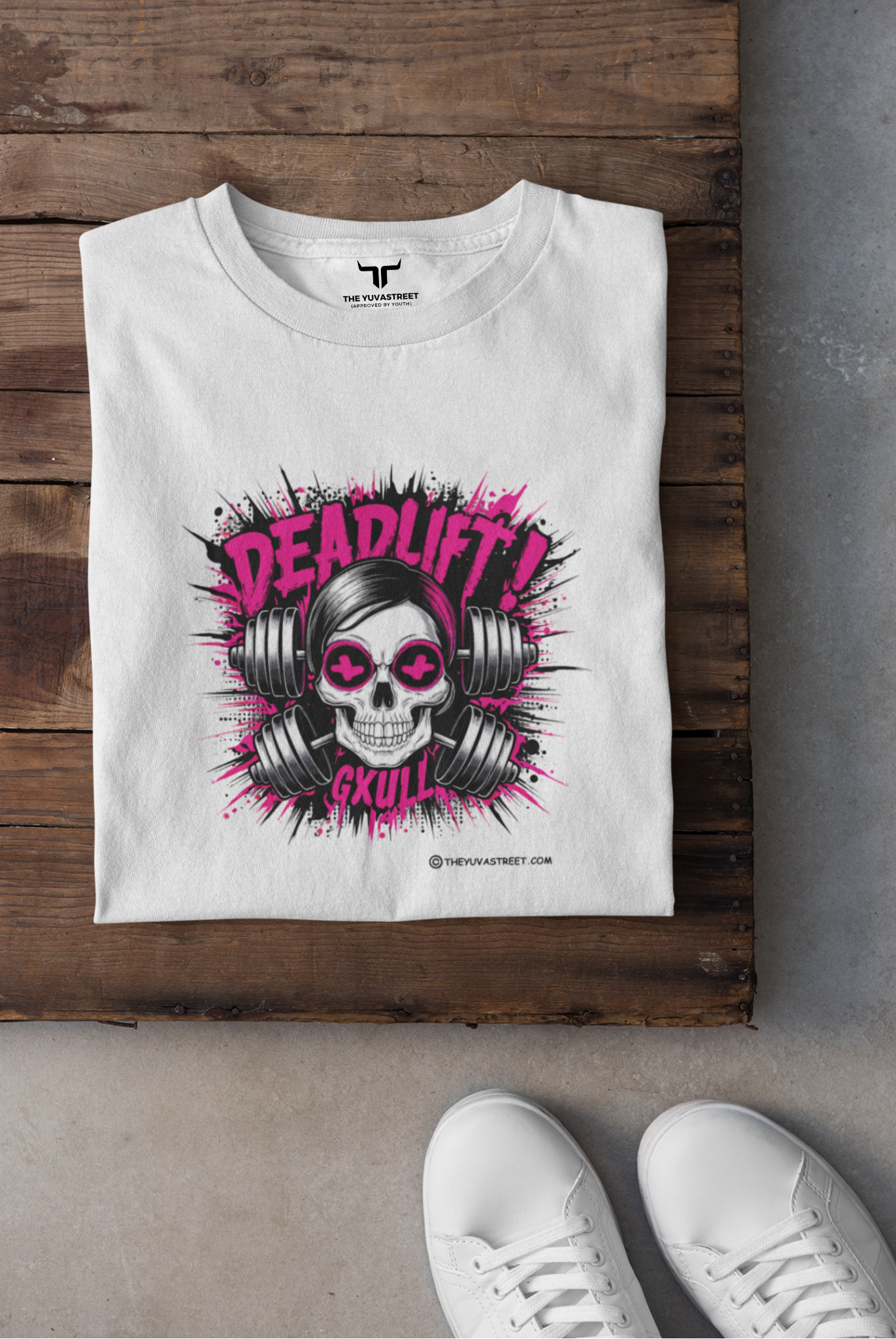 Deadlift-White Essential T-Shirt