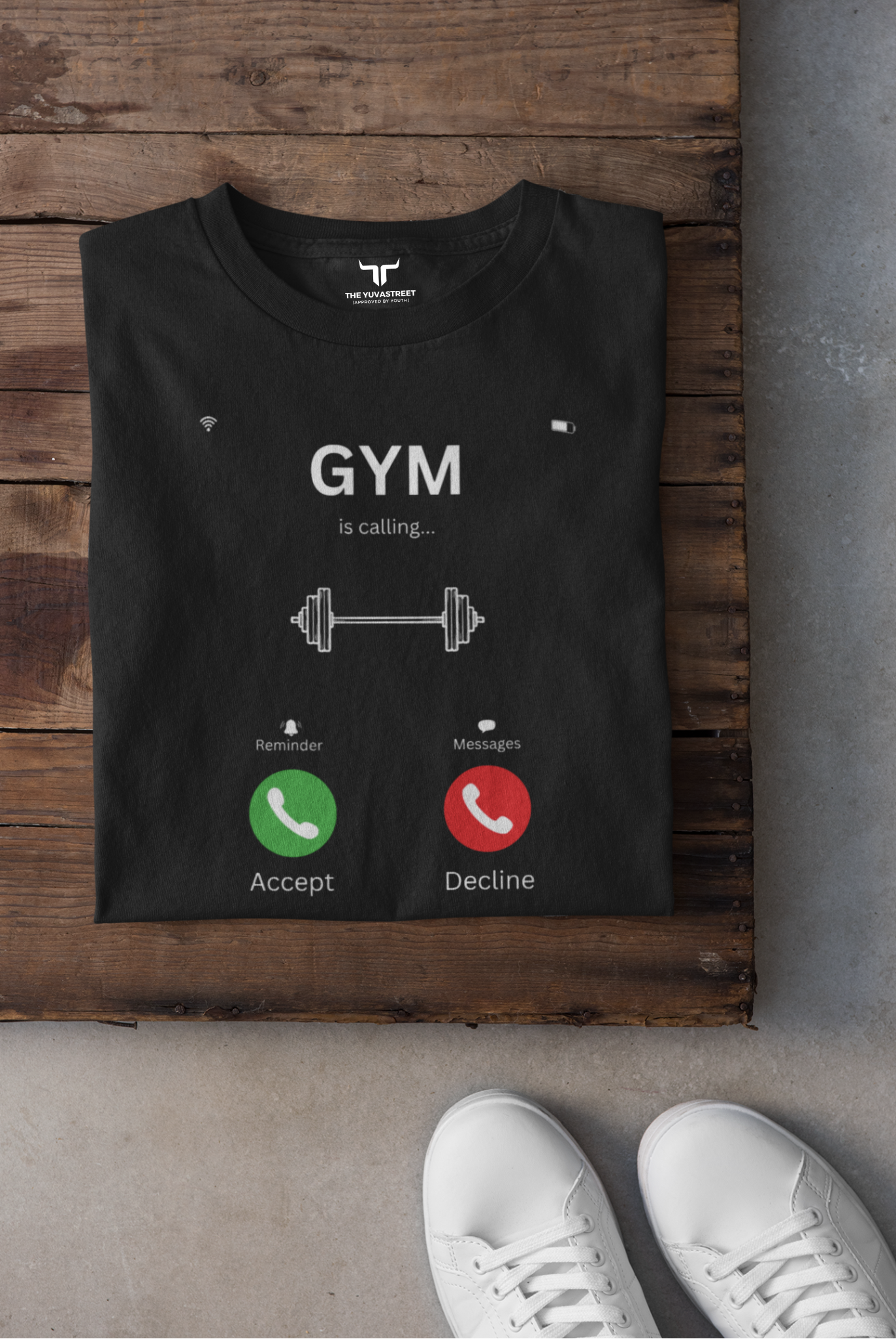 Gym is calling- Black Essential T-Shirt