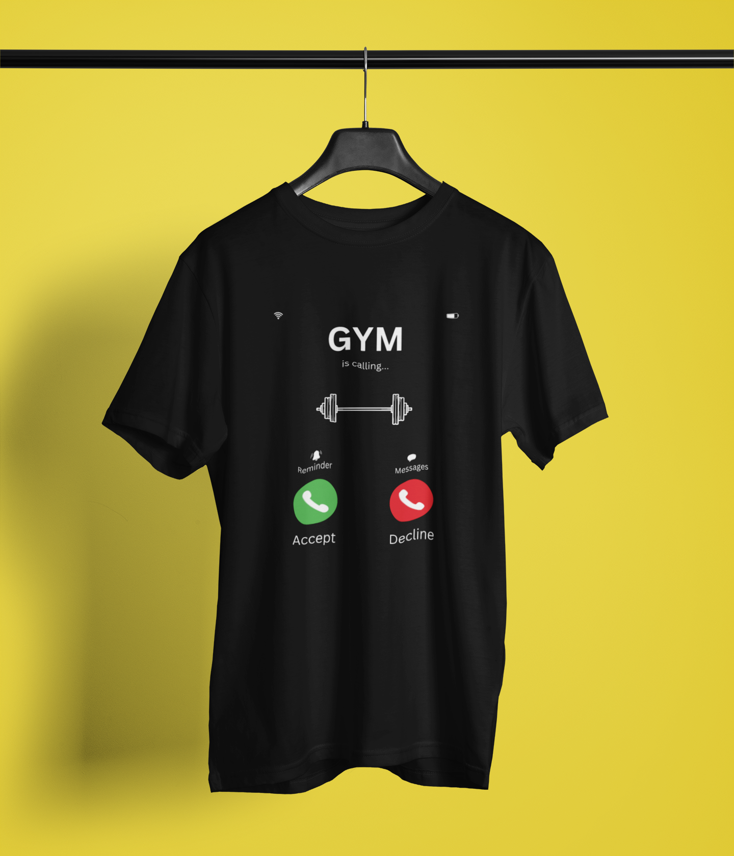 Gym is calling- Black Essential T-Shirt